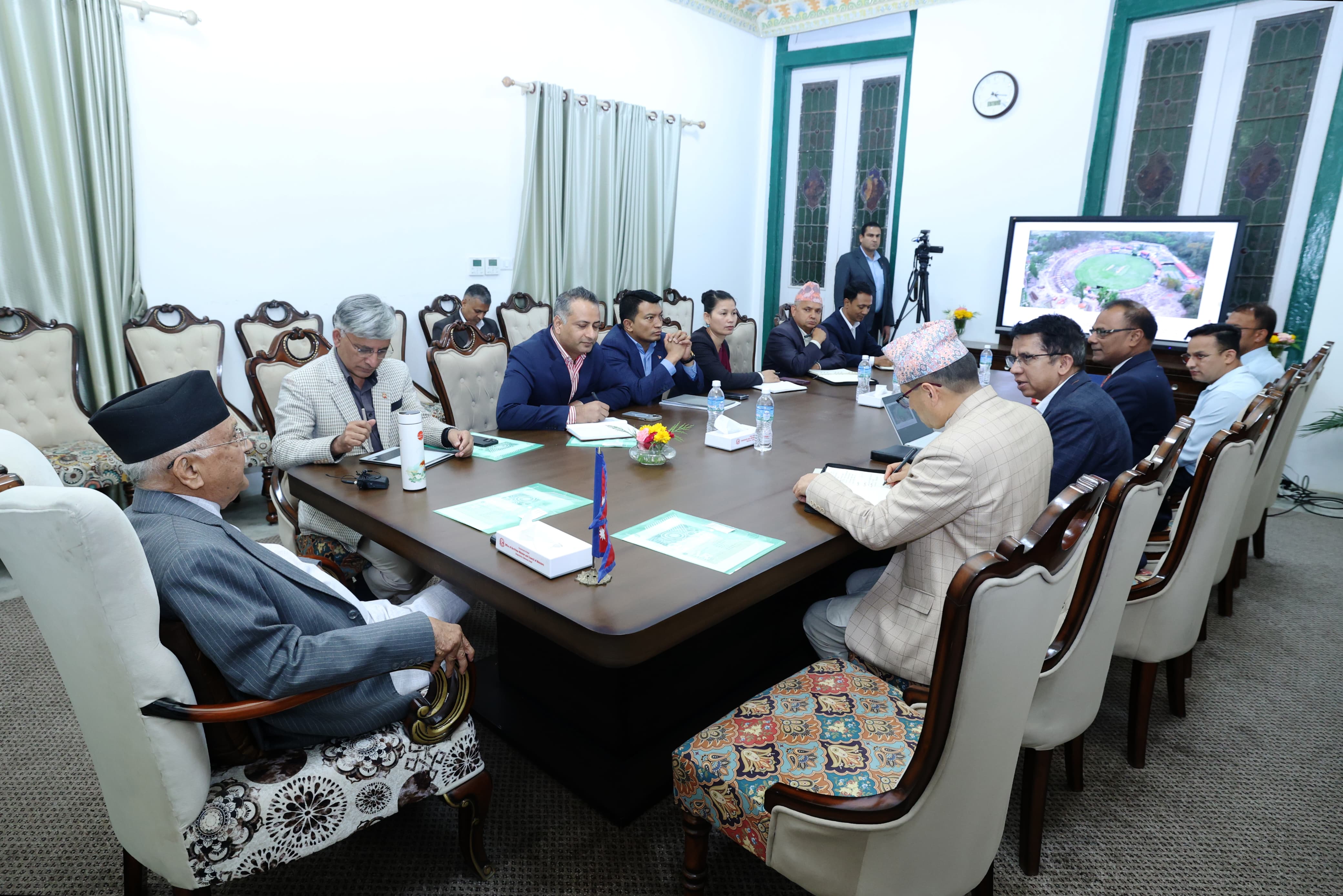 किर्तिपुर क्रिकेट मैदान निर्माण ढिलाईबारे प्रधानमन्त्रीको गम्भीर चासो