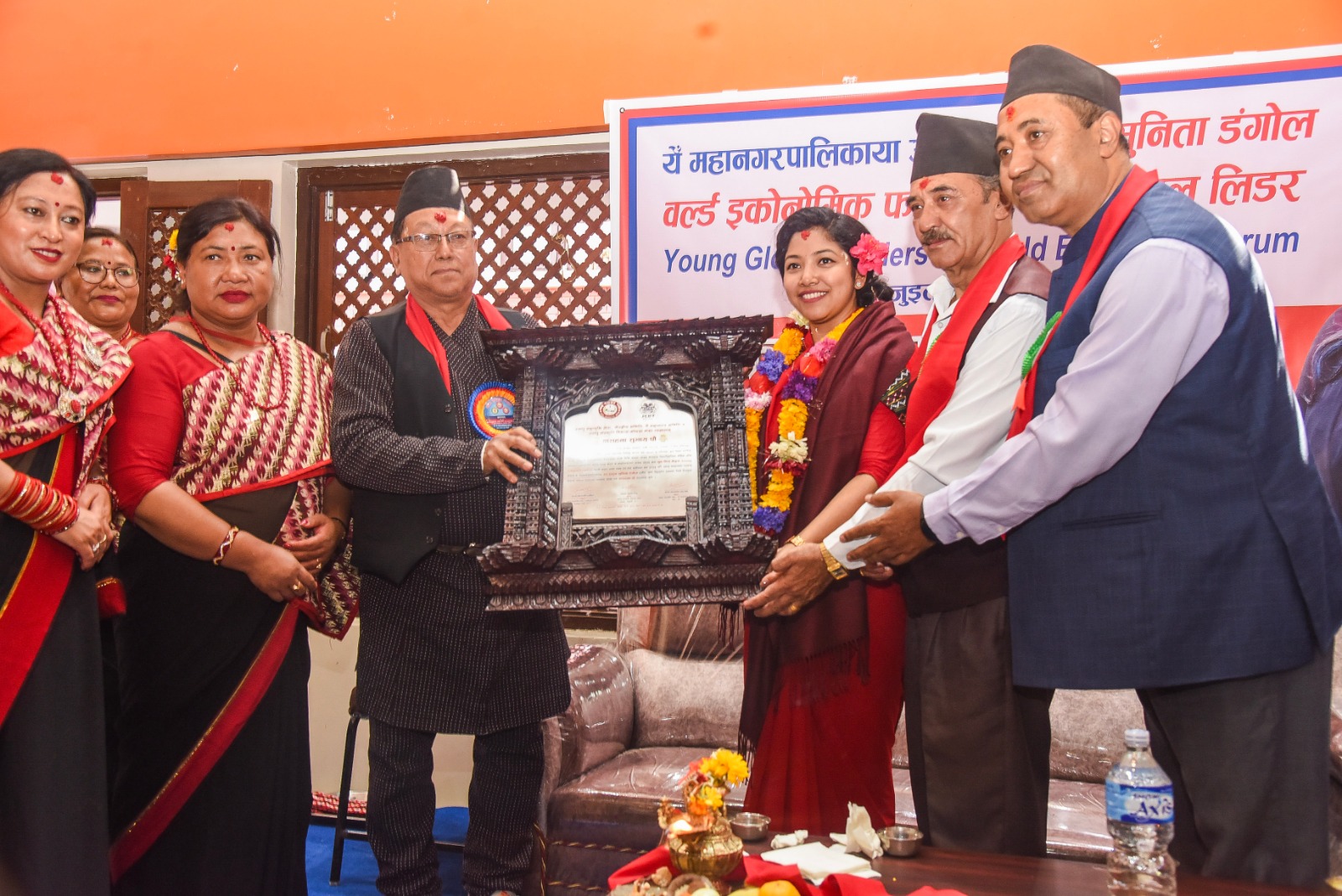 उपप्रमुख सुनिता डंगोललाई विश्व नेताका रूपमा सम्मान