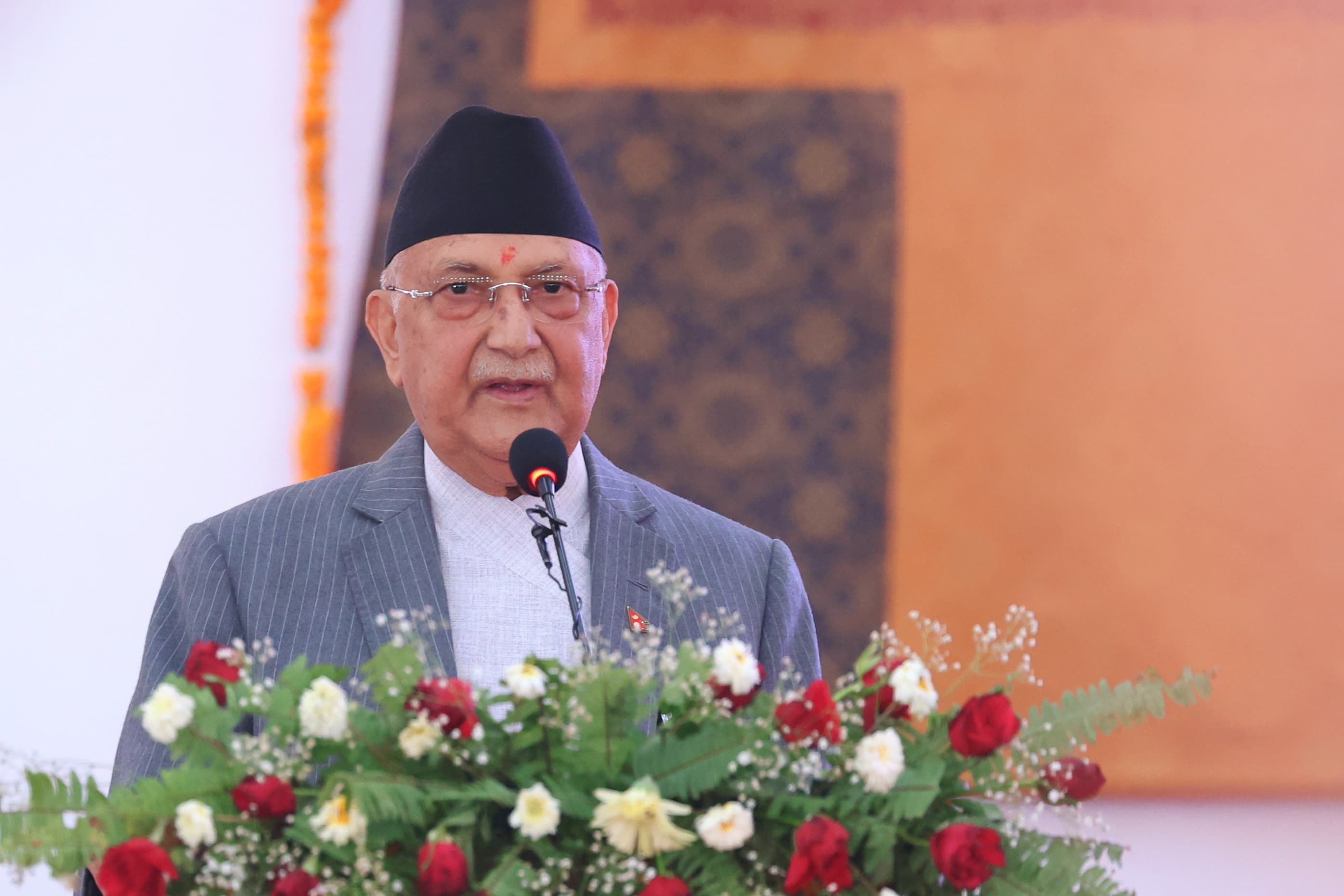 प्रधानमन्त्री ओली लुम्बिनीमा