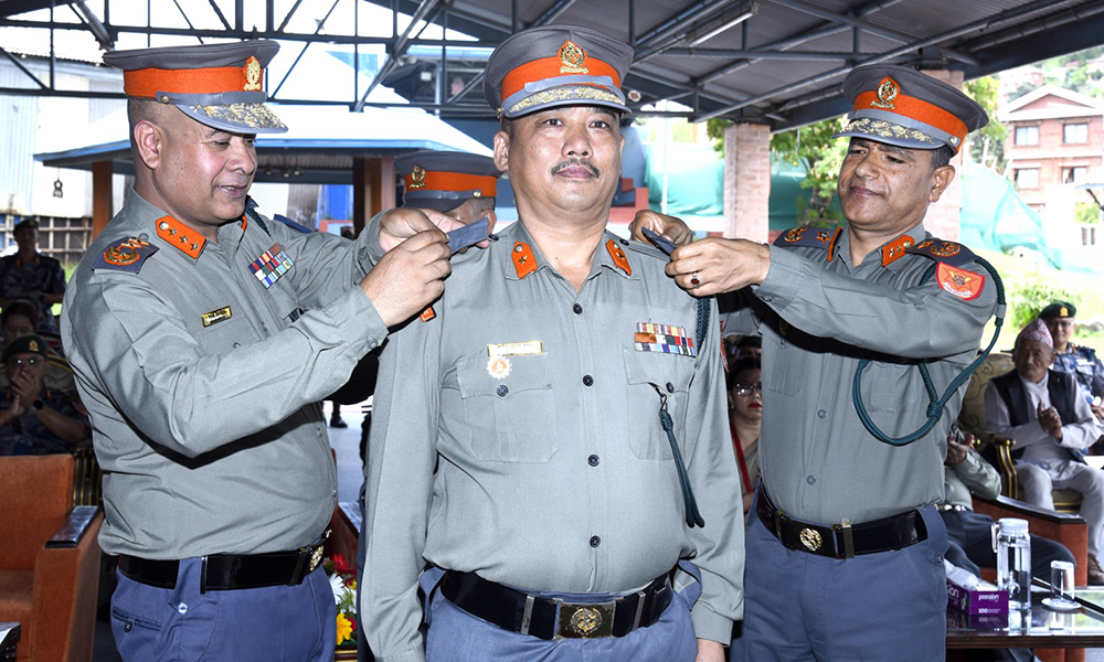 गणेश ठाडा मगरले पाए एआईजीको दर्ज्यानी चिन्ह