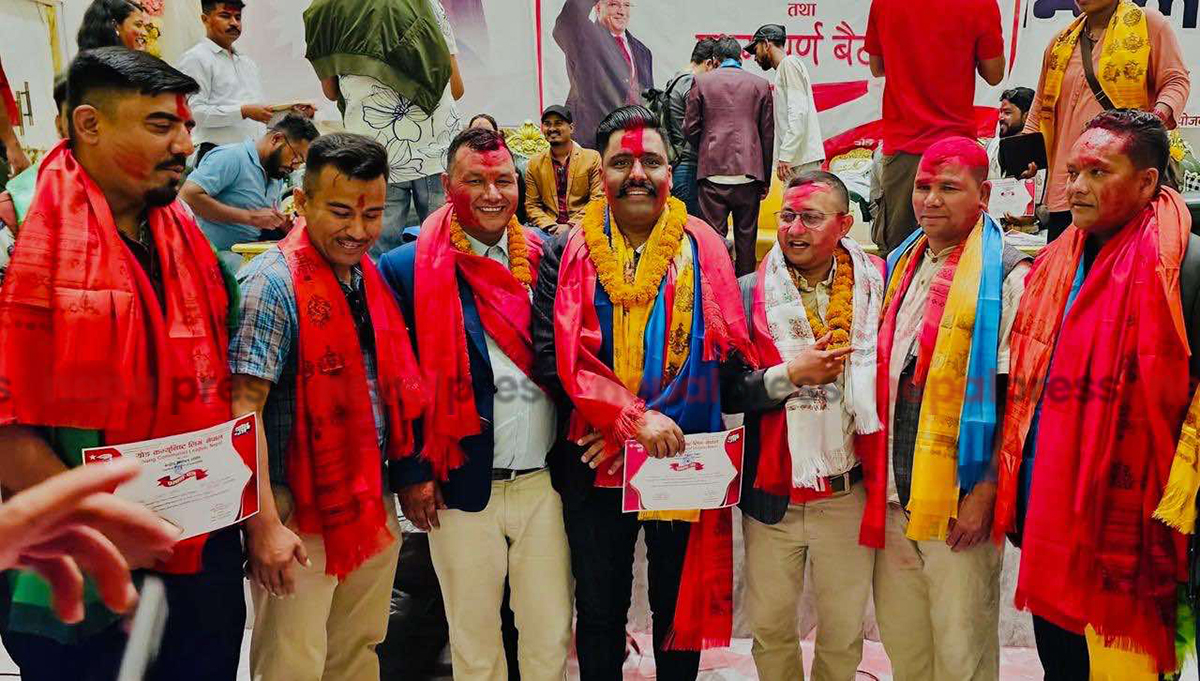 वाईसीएलको ७४ जना पदाधिकारी टीम बन्यो