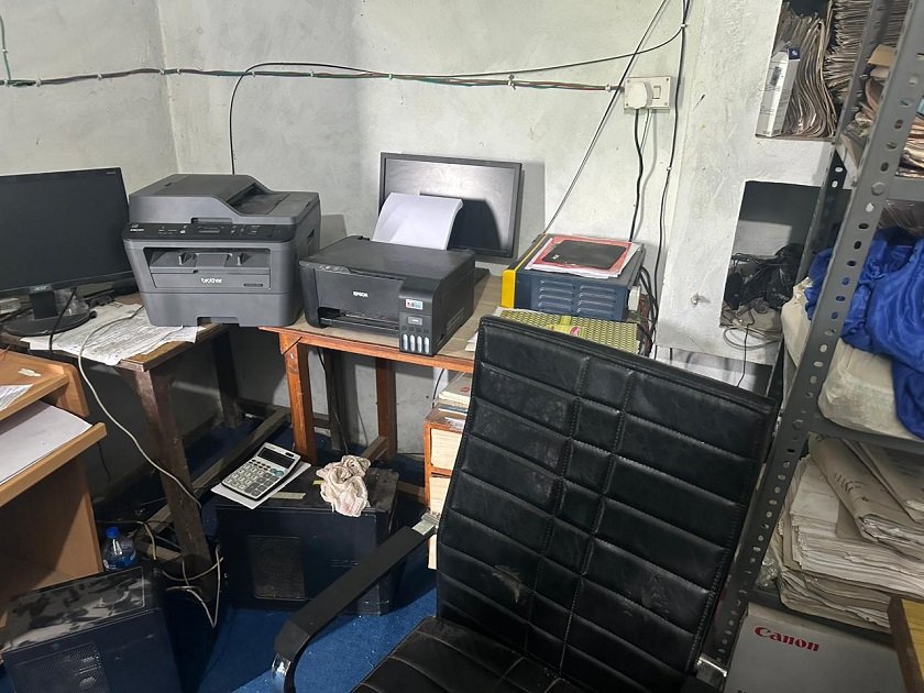 लालझाडी गाउँपालिकाको वडा कार्यालयमा चोरी