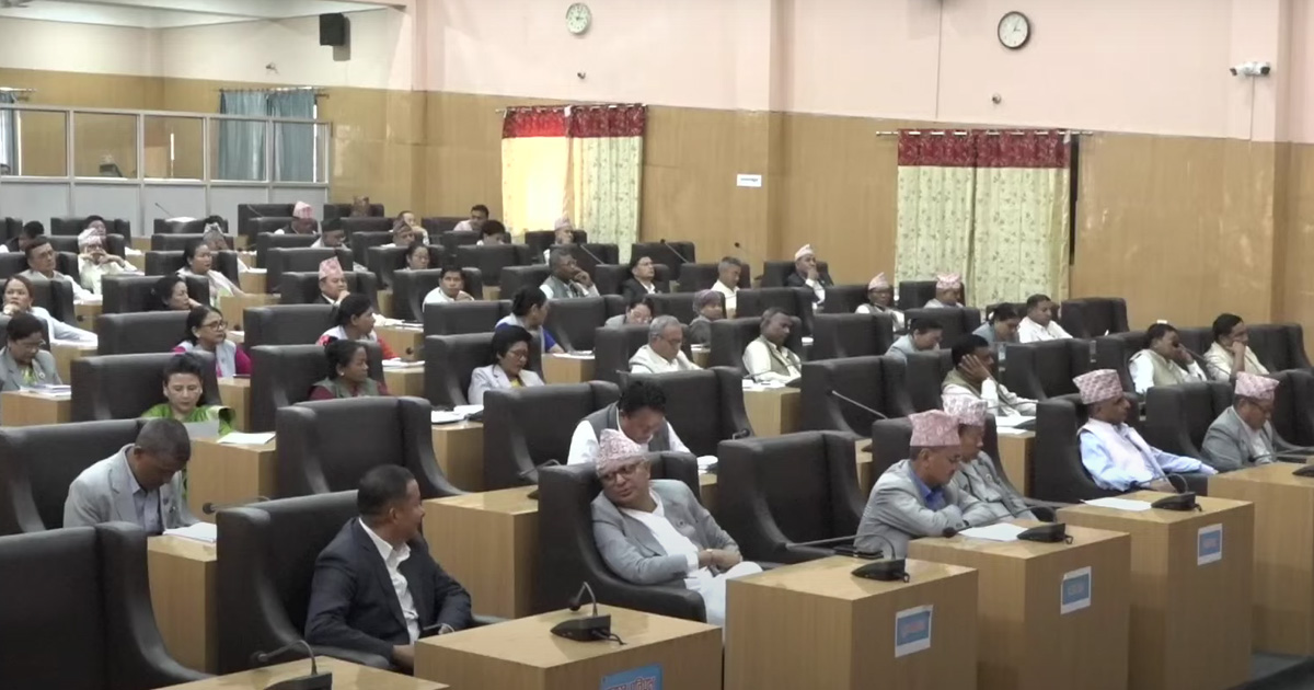 कोसी प्रदेशसभाबाट अस्वीकृत भयो  भाषासम्बन्धी गैरसरकारी विधेयक 