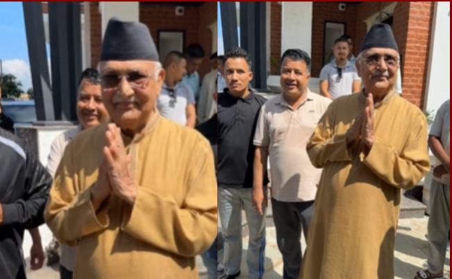 नयाँ निवास गुन्डुमा सार्वजनिक भए अध्यक्ष ओली 