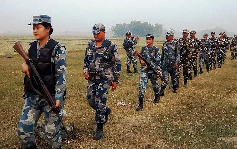 सङ्खुवासभामा सेना, सशस्त्र र प्रहरीको संयुक्त सुरक्षा गस्ती सङ्खुवासभामा सेना, सशस्त्र र प्रहरीको संयुक्त सुरक्षा गस्ती