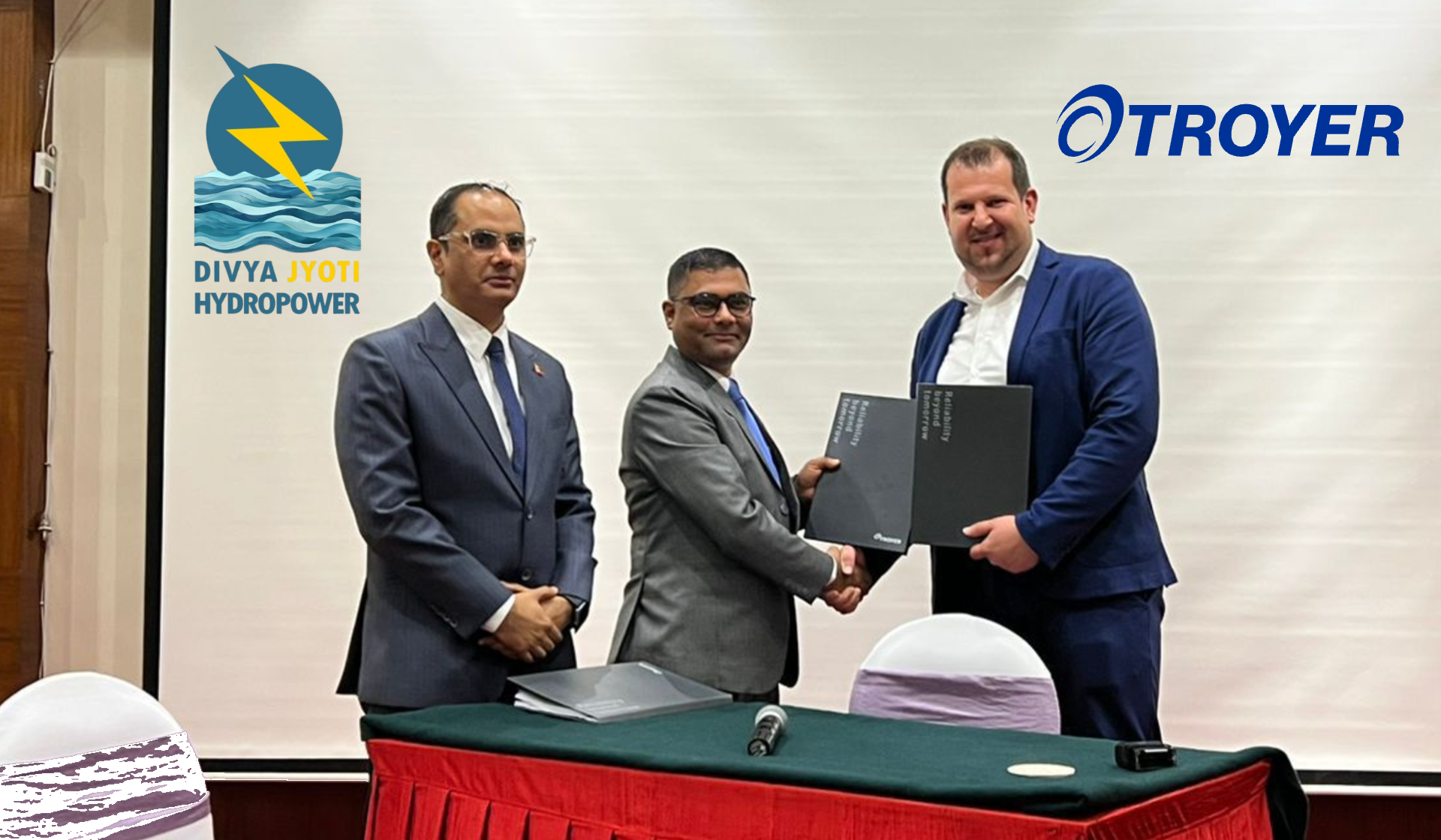दिव्य ज्योति हाइड्रोपावर र ट्रोयरबीच ५० मेगावाट मस्र्याङ्दी बेसी जलविद्युत् परियोजनाको इलेक्ट्रो–मेकानिकल ठेक्का सम्झौता