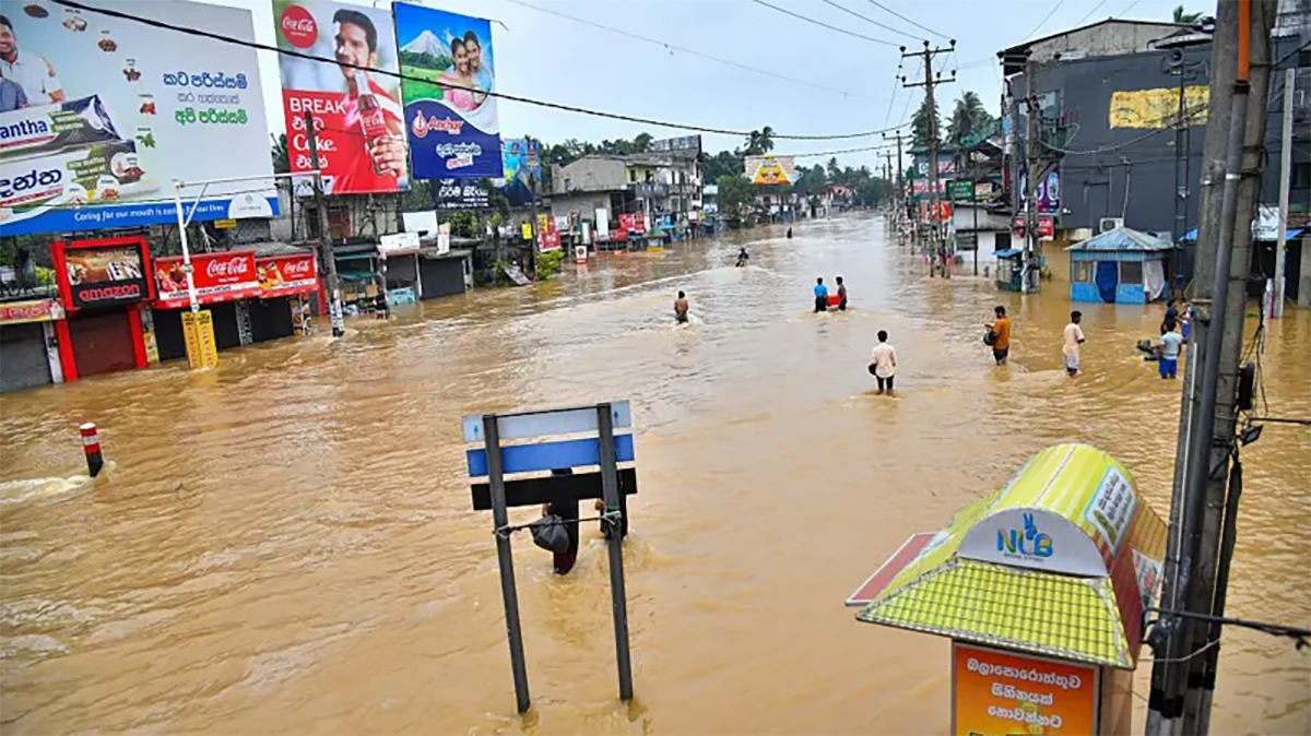 श्रीलंकामा बाढीपहिरोबाट मृत्यु हुनेको संख्या एक सय ५३ पुग्यो