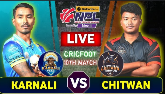 कर्णाली याक्सले चितवन राइनोजलाई दियो १६७ रनको लक्ष्य कर्णाली याक्सले चितवन राइनोजलाई दियो १६७ रनको लक्ष्य