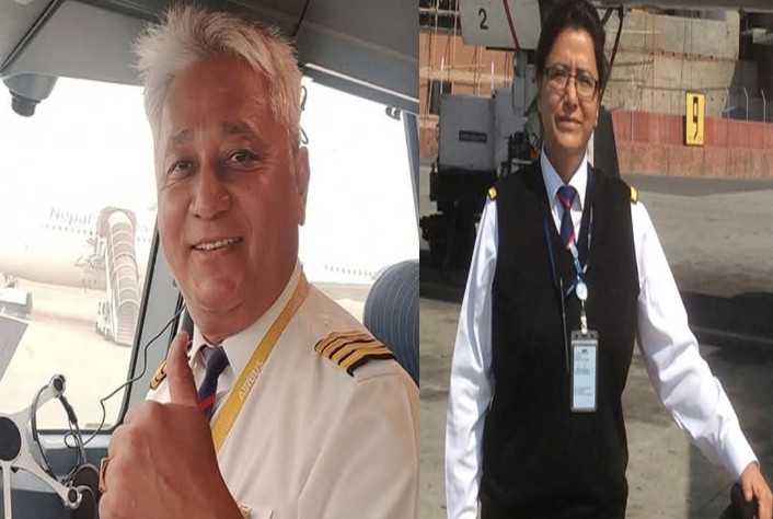 दुई पाइलट क्याप्टेन लामा र राणालाई कारबाही