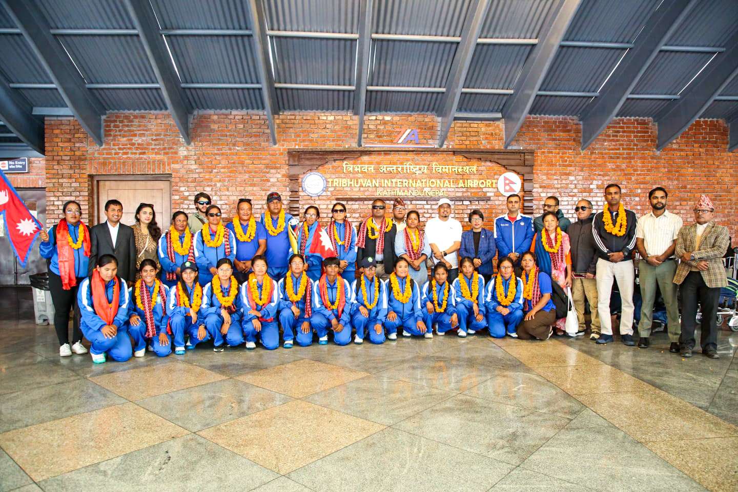 दृष्टिविहीन महिला टोली टी–२० विश्वकप खेलेर स्वदेश फिर्ता