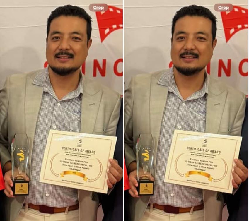 ‘यो मन त मेरो नेपाली हो’ लाई अमेरिकामा उत्कृष्ट कथानक फिल्मको अवार्ड ‘यो मन त मेरो नेपाली हो’ लाई अमेरिकामा उत्कृष्ट कथानक फिल्मको अवार्ड