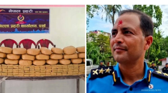 पर्सा प्रहरिले २४० किलो चरेससहित दुई युवकलाई पक्राउ 