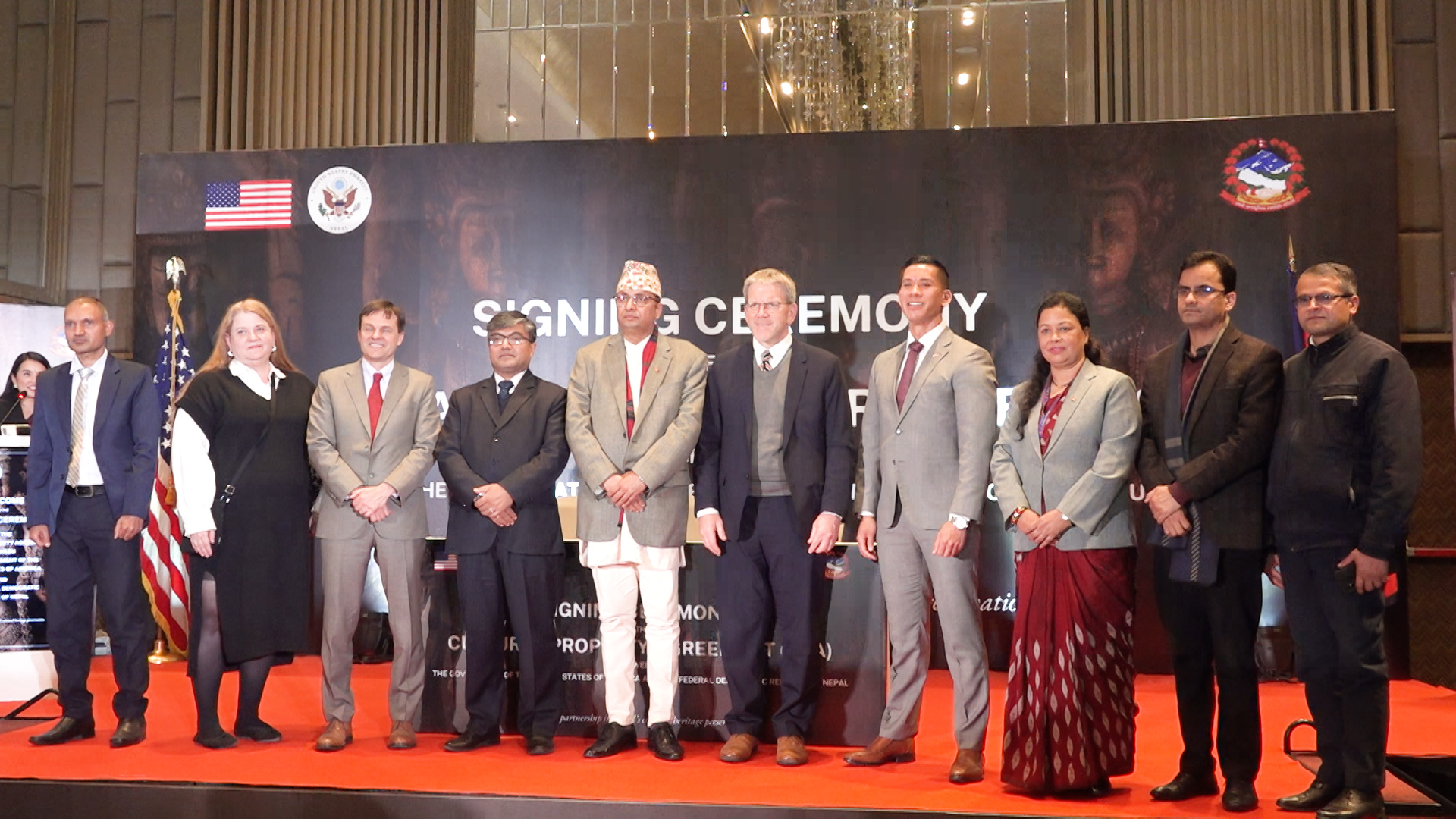 अमेरिकी सरकार र नेपाल सरकारबीच सांस्कृतिक सम्पत्ति सम्झौतामा हस्ताक्षर अमेरिकी सरकार र नेपाल सरकारबीच सांस्कृतिक सम्पत्ति सम्झौतामा हस्ताक्षर