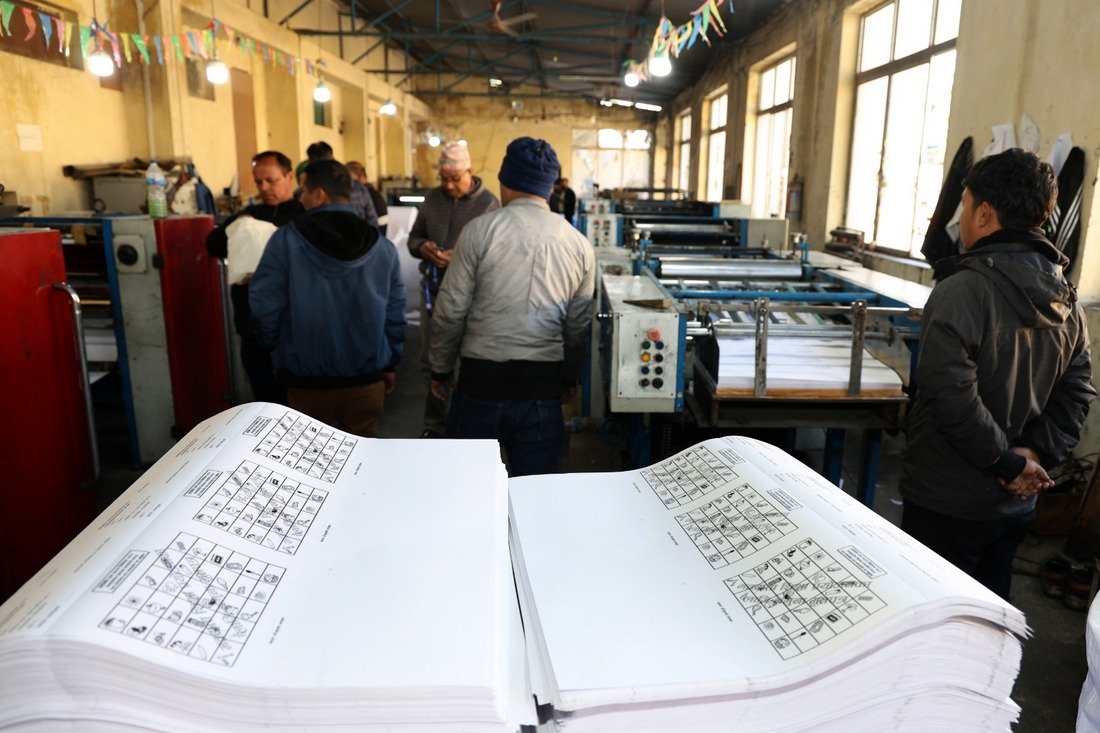 दैनिक १३ लाख मतपत्र छपाइ