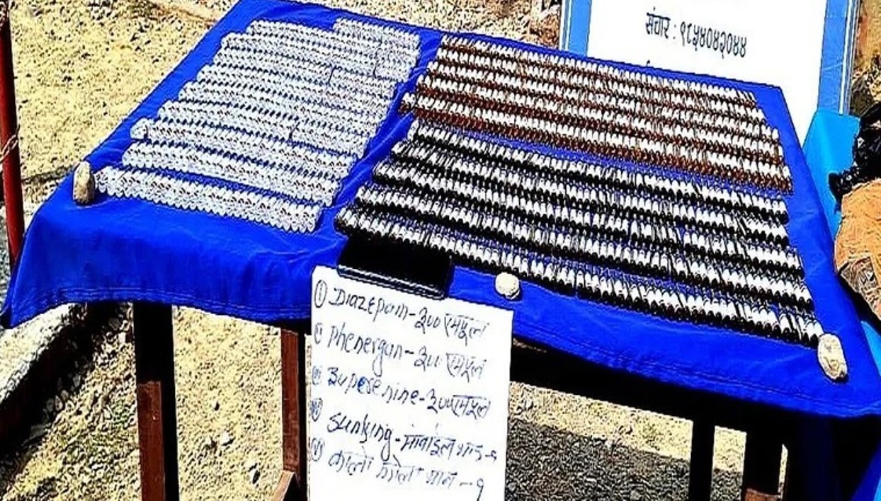 सिन्धुलीको भिमान चेकपोष्टमा ठूलो परिमाणमा लागुऔषध बरामद, एक जना पक्राउ