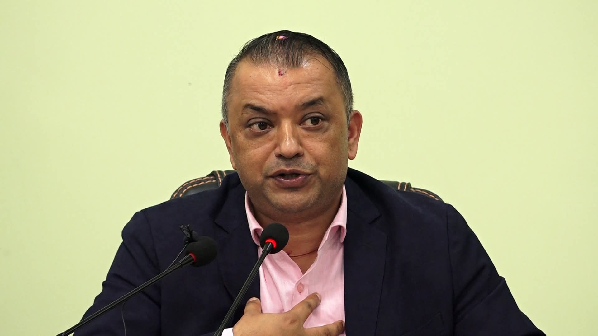 गगन थापाले कांग्रेस सभापतिबाट दिए राजीनामा