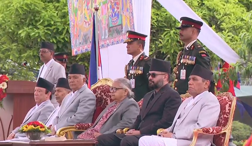 शंखनादसँगै सुरु भयो प्रधानमन्त्री बालेनको शपथ समारोह 