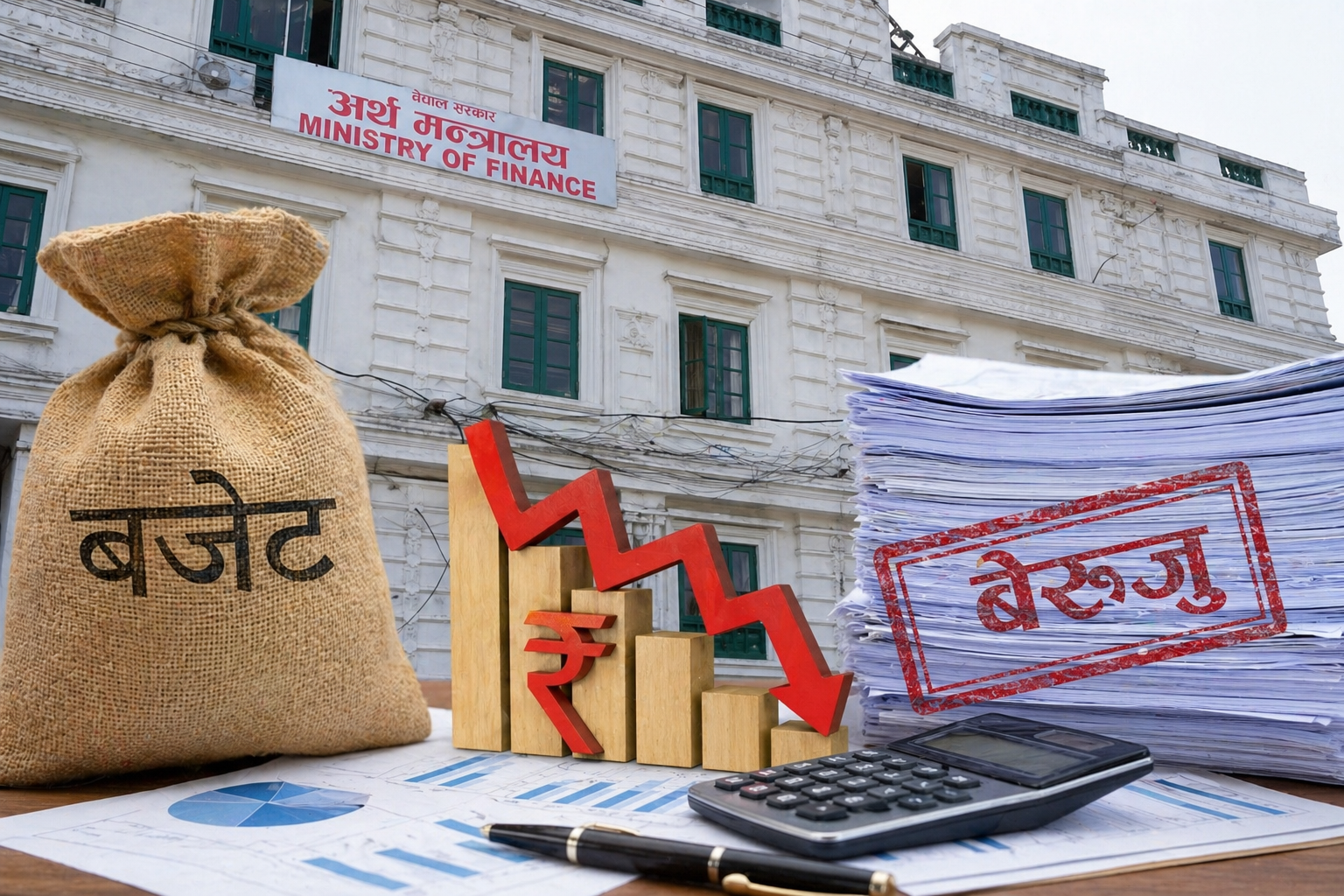 बजेट कार्यान्वयनमा गम्भीर चुनौतीः ऋणात्मक सञ्चित कोष र बढ्दो बेरुजुले अर्थतन्त्र संकटोन्मुख