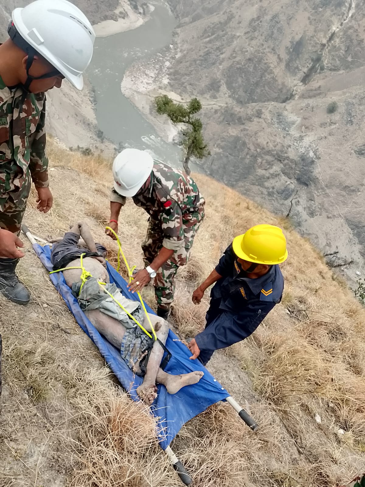 स्काभेटर दुर्घटना स् बेपत्ता रावल मृत फेला