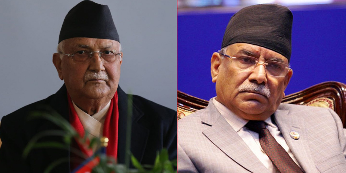 सहकार्यको विषयमा कुरा भएपछि ओली भेट्न अस्पताल पुगे प्रचण्ड