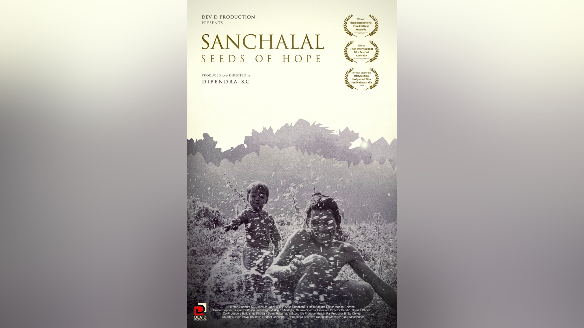 दिपेन्द्र केसीको अन्तर्राष्ट्रिय अवार्ड विजेता वृत्तचित्र 'सन्चलालः सीड्स अफ होप'को पोस्टर सार्वजनिक दिपेन्द्र केसीको अन्तर्राष्ट्रिय अवार्ड विजेता वृत्तचित्र 'सन्चलालः सीड्स अफ होप'को पोस्टर सार्वजनिक