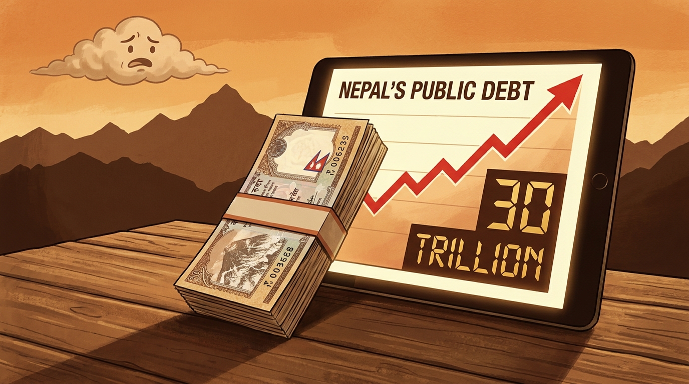 देश ऋणको दलदलमा, बालेन सरकार बनेपछि मात्रै थपियो सवा खर्ब हरेक नेपालीको थाप्लोमा १ लाख बराबर       