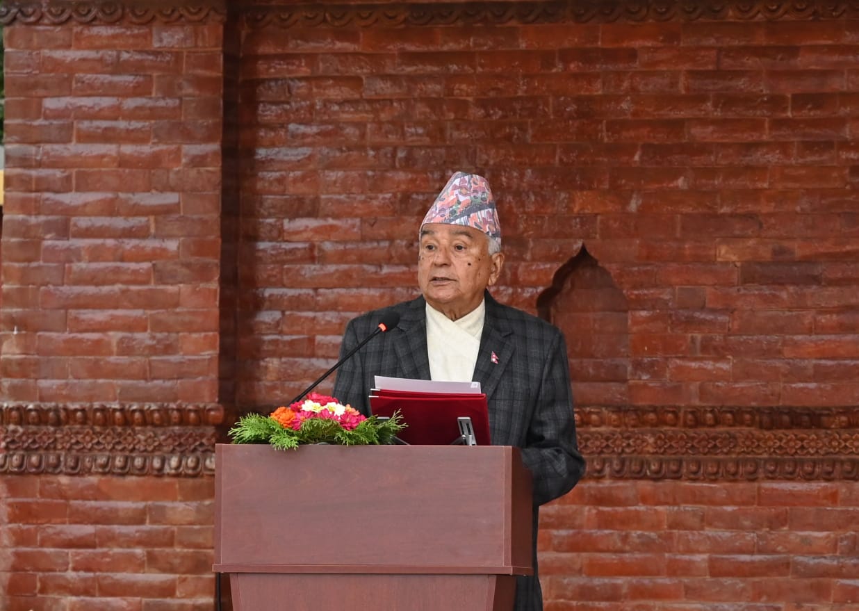 नेपालीहरूको जीवन करुणा, प्रेम, मानवता र शान्तिको उच्चतम अभ्यासबाट अभिप्रेरित छ: राष्ट्रपति पौडेल