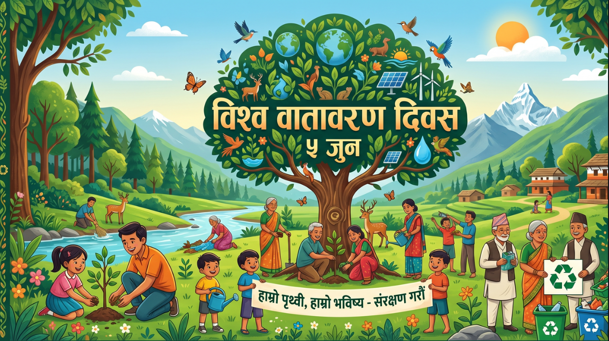 आज विश्व वातावरण दिवस विभिन्न कार्यक्रमका साथ मनाइँदै