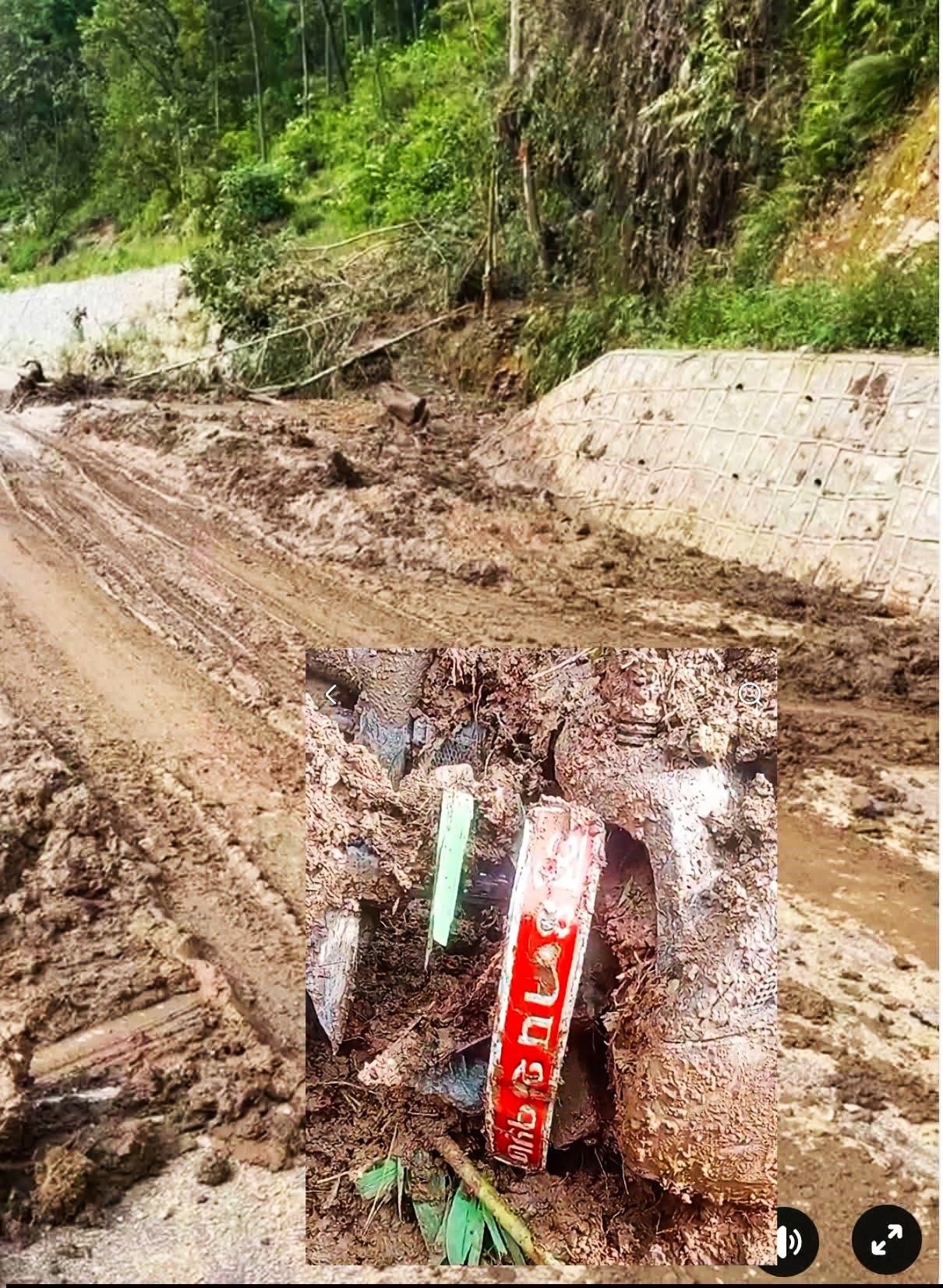 पर्वत–बेनी सडकखण्डमा गुडिरहेको मोटरसाइकलमाथि पहिरो, चालक गम्भीर घाइते पर्वत–बेनी सडकखण्डमा गुडिरहेको मोटरसाइकलमाथि पहिरो, चालक गम्भीर घाइते