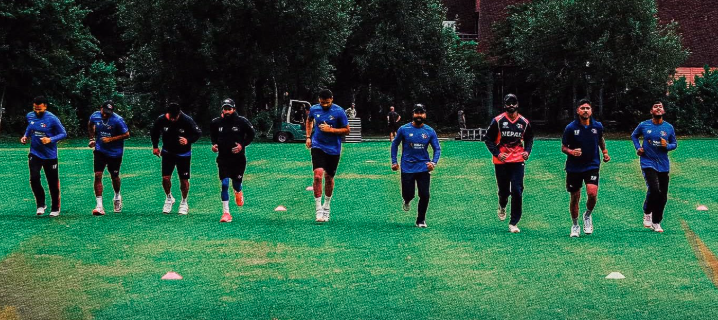 टसअघि नै वर्षाको इन्ट्री, नेपाल–नामिबिया खेल रोकियो टसअघि नै वर्षाको इन्ट्री, नेपाल–नामिबिया खेल रोकियो