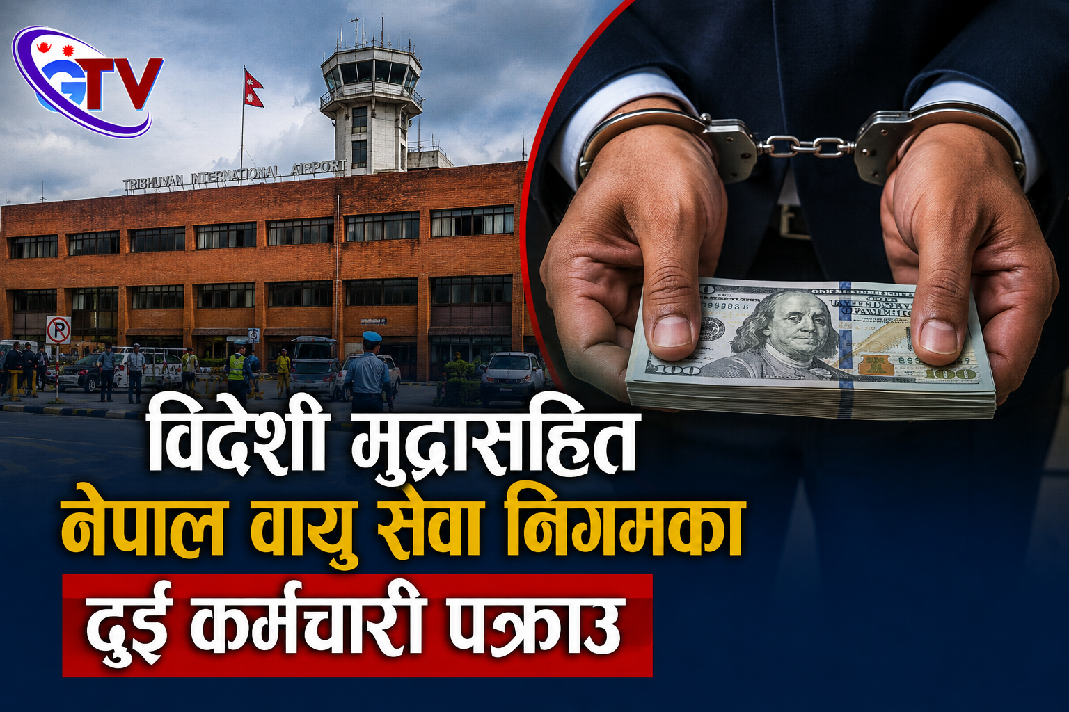 विदेशी मुद्रासहित नेपाल वायु सेवा निगमका दुई कर्मचारी पक्राउ