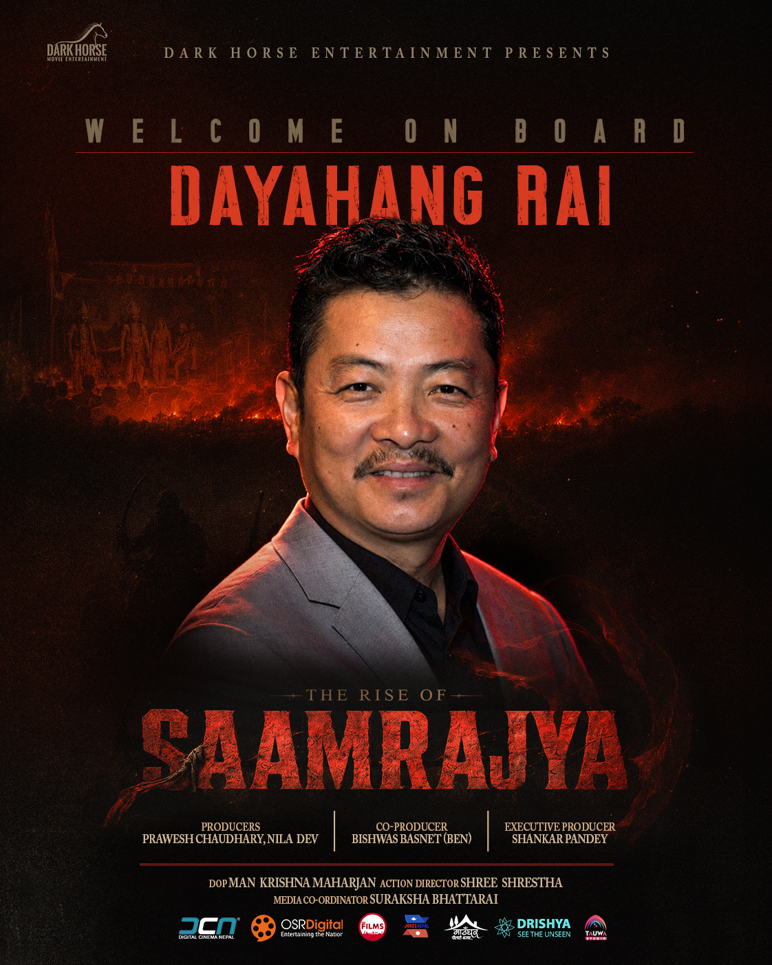 ‘साम्राज्य’मा दयाहाङको प्रवेश, बलियो बन्दै लाइनअप ‘साम्राज्य’मा दयाहाङको प्रवेश, बलियो बन्दै लाइनअप