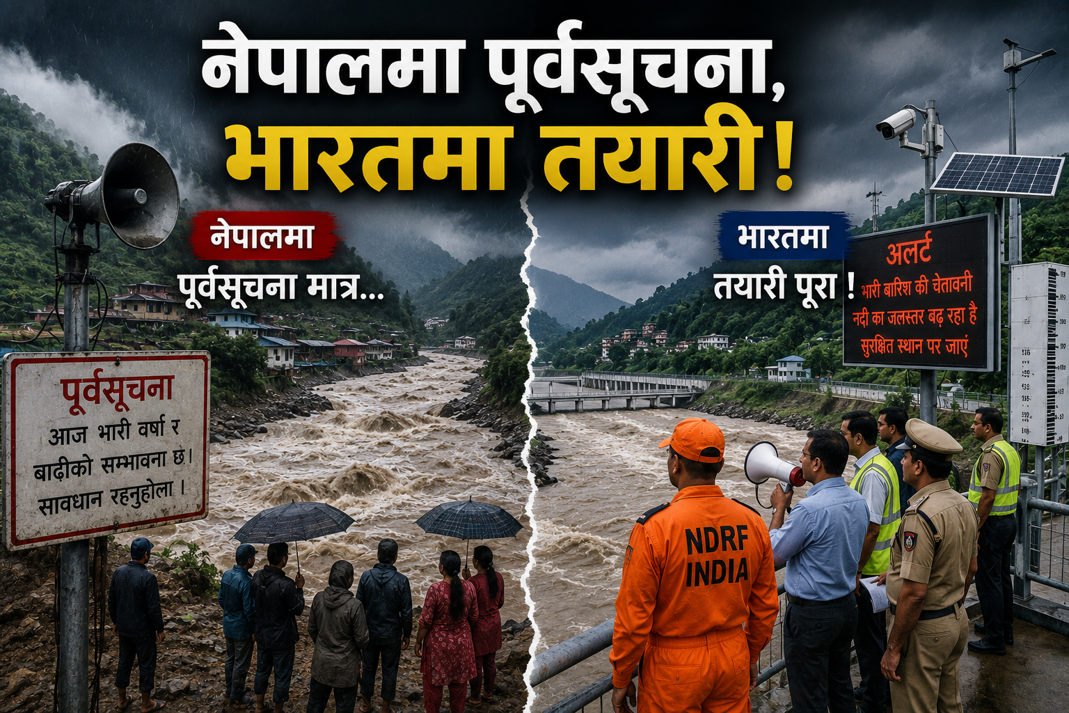 नेपालमा पूर्वसूचना, भारतमा तयारी!