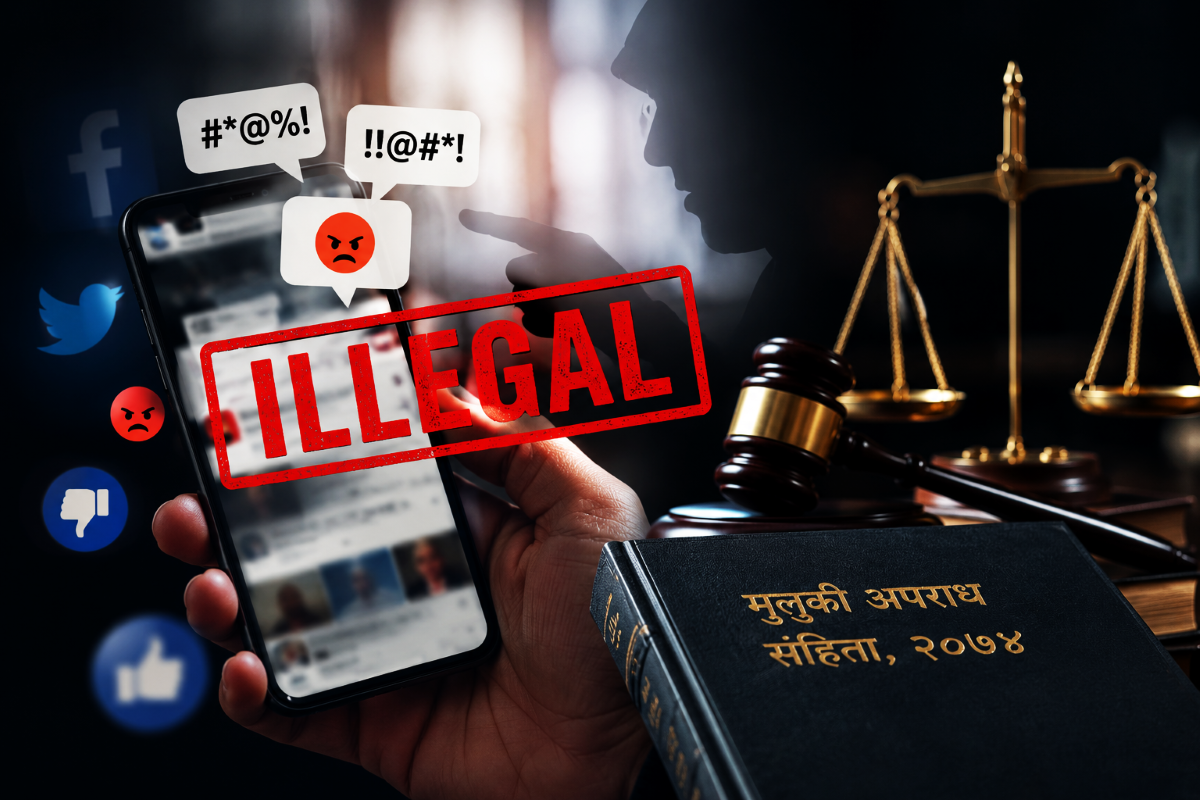 सोसल मिडियाको ‘मनपरी’मा ब्रेक: गाली-बेइज्जती गरे सजाय सोसल मिडियाको ‘मनपरी’मा ब्रेक: गाली-बेइज्जती गरे सजाय