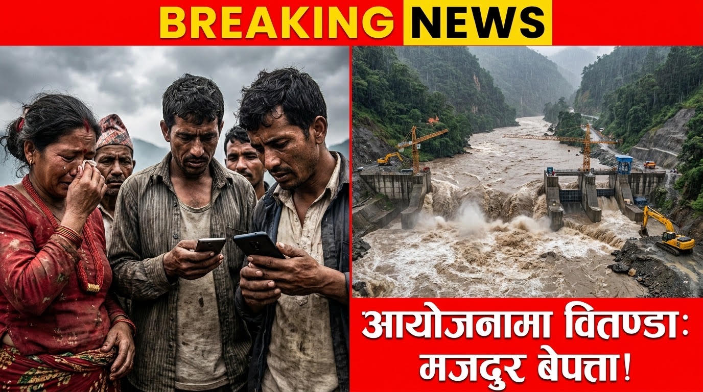 बाढीले जलविद्युत् आयोजना क्षेत्र तहसनहस