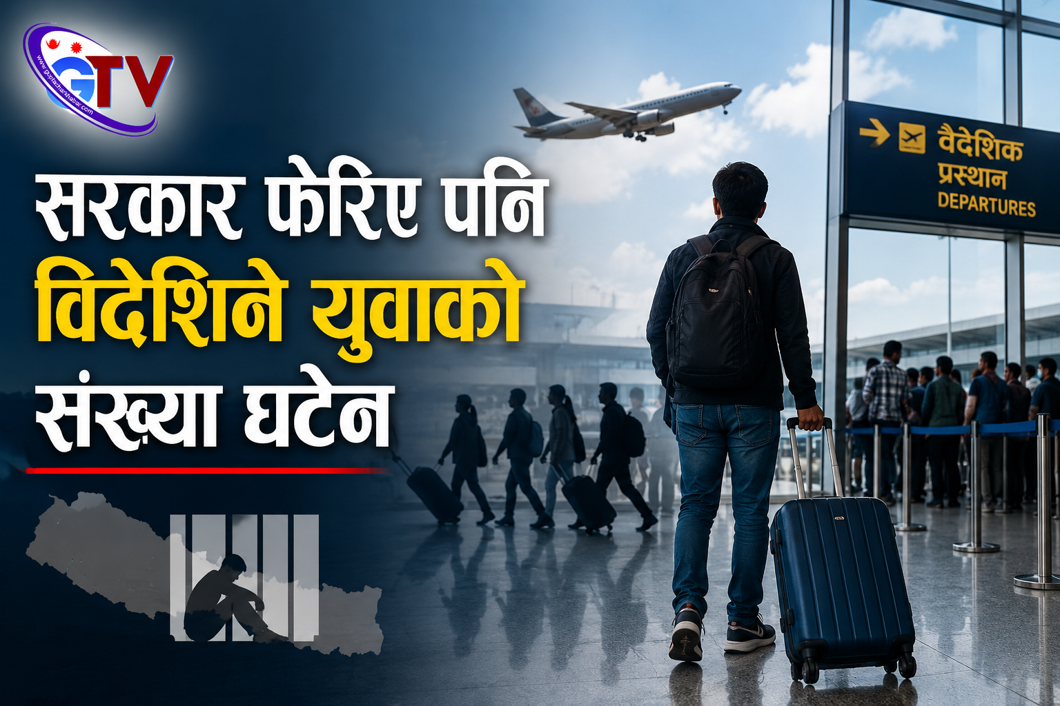 सरकार फेरिए पनि विदेशिने युवाको संख्या घटेन
